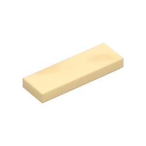 LEGO 63864 Tile 1 x 3 (Tan)