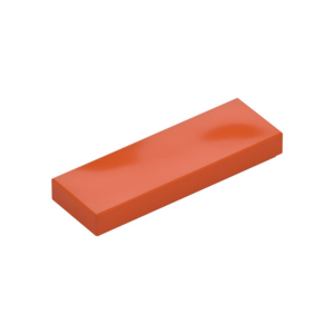 LEGO 63864 Tile 1 x 3 (Reddish Orange)