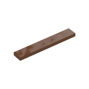 LEGO 6636 Tile 1 x 6 (Reddish Brown)