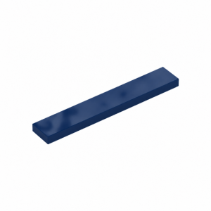 LEGO 6636 Tile 1 x 6 (Dark Blue)