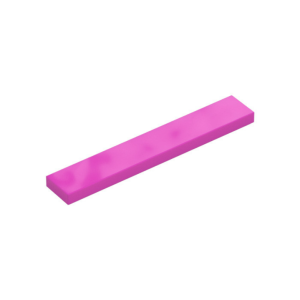 LEGO 6636 Tile 1 x 6 (Dark Pink)
